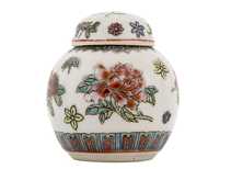 Tea caddy China mid-20th century # 43651 porcelainhand painting 80 ml