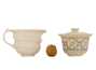 Tea untensils set of 4 items handmade Moychay 'Mosaics of the Roman Empire' # 43837: Gaiwan 180 ml gundaobey 250 ml cups of 140 ml and 120 ml