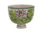 Cup handmade Moychay 'Frog and lotuses' # 43842 ceramichand painting 125 ml