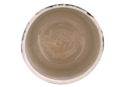 Yunomi cup handmade Moychay 'Samurai' # 43861 ceramichand painting 210 ml