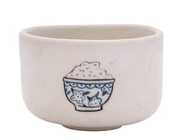 Cup Moychay 'A cup of rice' # 43875 ceramichand painting 55 ml