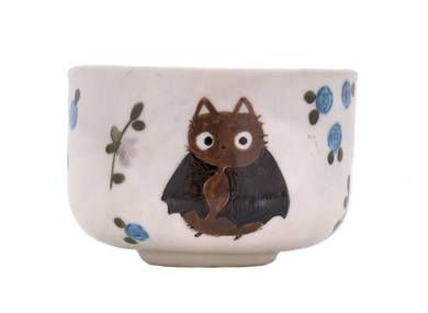 Cup Moychay 'The bat' # 43879 ceramichand painting 55 ml