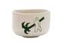 Cup Moychay 'A man with a palm tree' # 43884 ceramichand painting 55 ml