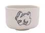 Cup Moychay 'Three-dimensional rabbit' # 43888 ceramichand painting 55 ml