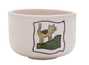 Cup Moychay 'Cat Portrait' # 43890 ceramichand painting 55 ml