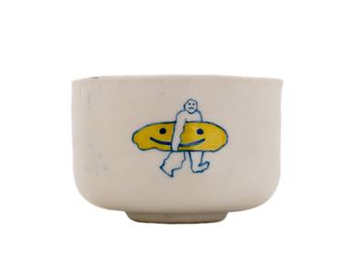 Cup Moychay 'The man with the smile' # 43894 ceramichand painting 55 ml