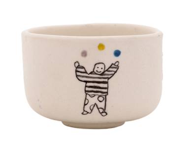 Cup Moychay 'The man with the balls' # 43910 ceramichand painting 55 ml