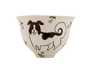 Cup Moychay 'Dogs are Paired' # 43912 ceramichand painting 68 ml