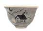 Cup Moychay 'A house in the mountains' # 43914 ceramichand painting 68 ml