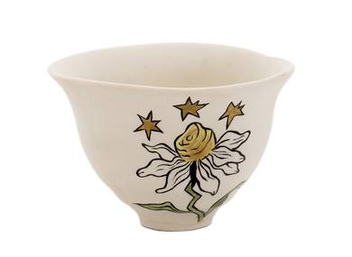 Cup Moychay 'Chamomile' # 43919 ceramichand painting 68 ml