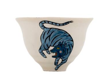 Cup Moychay 'Blue Tiger' # 43923 ceramichand painting 68 ml