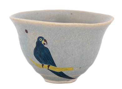 Cup Moychay 'Parrot' # 43933 ceramichand painting 68 ml