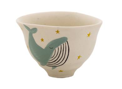 Cup Moychay 'Night Whales' # 43943 ceramichand painting 68 ml