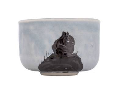 Cup Moychay series of 'Run around' # 43958 ceramichand painting 55 ml