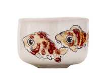 Cup Moychay series of 'Carp' # 44408 ceramichand painting 46 ml