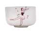 Cup Moychay 'Ballet dancer' # 44493 ceramichand painting 47 ml