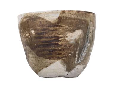 Cup handmade Moychay # 44672 wood firingceramic 113 ml