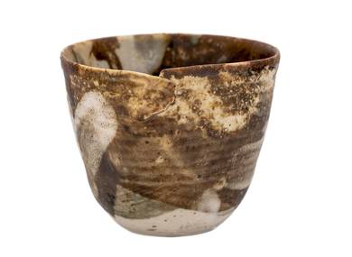 Cup handmade Moychay # 44876 wood firingceramic 113 ml