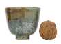 Cup handmade Moychay # 44885 wood firingceramic 90 ml