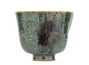 Cup handmade Moychay # 44890 wood firingceramic 75 ml