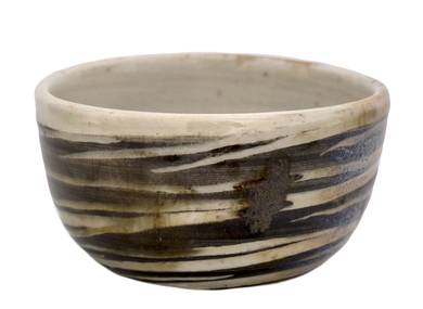 Cup handmade Moychay # 44908 wood firingceramic 110 ml