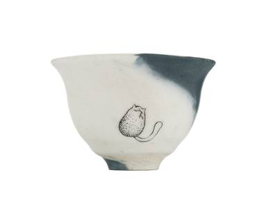 Cup Moychay series of 'March Cats' # 44947 ceramichand painting 50 ml