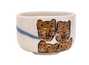 Cup Moychay series of 'Leopards' # 44971 ceramichand painting 45 ml