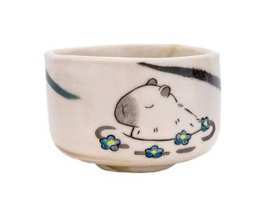 Cup Moychay series of 'Capybara' # 44974 ceramichand painting 45 ml