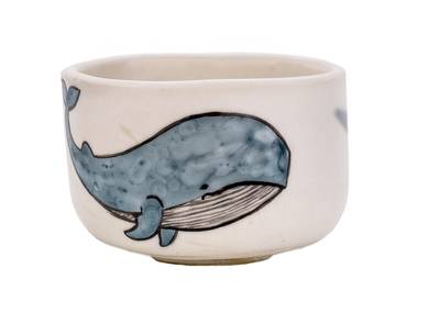 Cup Moychay 'Whale' # 44984 ceramichand painting 45 ml