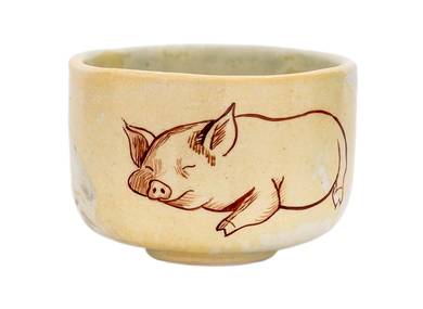 Cup Moychay series of 'Piggy' # 44997 ceramichand painting 45 ml