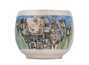 Cup handmade Moychay 'European street' # 45011 ceramichand painting 95 ml