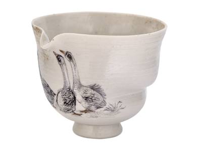 Gundaobey handmade Moychay 'Geese' # 45018 ceramichand painting 180 ml
