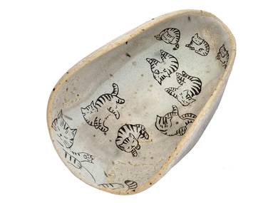Tea presentation vessel handmade Moychay 'Cat's Dream' # 45047 ceramichand painting