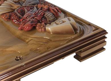 Author's handmade tea tray # 45501 beech 570 ml