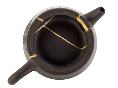 Teapot kintsugi # 46073 yixing clay 94 ml