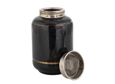 Tea jar Russia early 20th century # 46251 metalglass 310 ml
