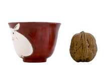 Cup kintsugi handmade Moychay # 46838 ceramichand paintingwood firing 50 ml