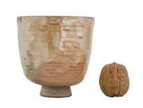 Cup handmade Moychay # 47042 wood firingceramic 145 ml