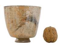 Cup handmade Moychay # 47043 wood firingceramic 147 ml