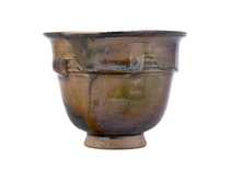 Cup handmade Moychay # 47234 wood firingceramic 111 ml