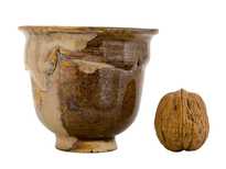 Cup handmade Moychay # 47248 wood firingceramic 122 ml