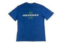 T-shirt "Moychay" blue хлопок