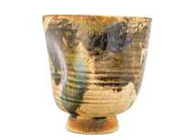 Cup handmade Moychay # 47603 wood firingceramic 209 ml