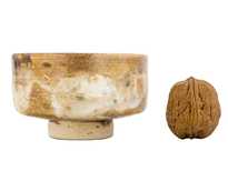 Cup handmade Moychay # 47611 wood firingceramic 134 ml